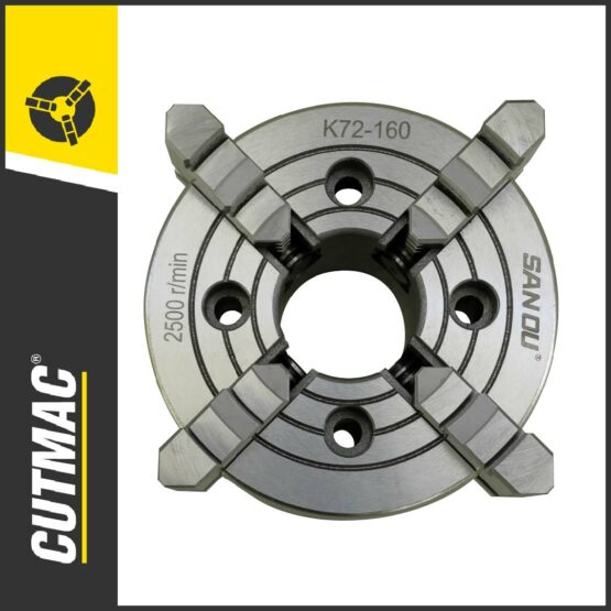 Plato para torno 160mm de 4 mordazas independientes
